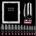 Professional 120pcs transparent full cover dual form nail tips with size chart and box JM-04 - JM04 / 120 Count