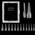 120pcs Clear Stiletto Nail Extension Forms for Acrylic Nails Professional Size Chart - JM21 / 120 Count