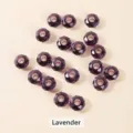 Faceted lavender crystal abacus beads with large holes for DIY jewelry - Approx 14x8mm / Large Hole Approx. 6mm / Violet
