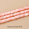 Perline heishi a disco in conchiglia rosa ottimizzata 2x4mm per gioielli - 4x2mm (Circa 180 Pezzi) / Optimized Pink