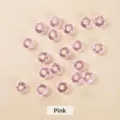 Faceted pink crystal abacus beads 14mm for DIY jewelry making and bracelet crafts - Approx 14x8mm / Large Hole Approx. 6mm / Pink