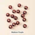 14mm faceted dark purple crystal abacus beads with large holes for DIY jewelry making - Approx 14x8mm / Large Hole Approx. 6mm / Medium Purple