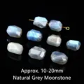 Perles de pierre de lune grise naturelle facettée pour création bijoux DIY 10-20mm. - Env. 10-20mm / Perle Irrégulière de Labradorite Naturelle