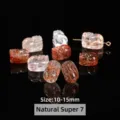 Cuentas sueltas de súper siete negro y oro natural para joyería DIY 10-15mm - Forma de Pixiu / 10-15mm