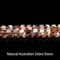 Perles de pierre zèbre d'Australie naturelles carrées pour la création de bijoux DIY - 4-5mm environ 49 pièces / Pierre Zèbre Australienne Naturelle