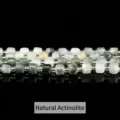 High quality natural faceted green actinolite quartz cube beads for DIY jewelry making - 4-5mm approx 49 pieces / Natural Green Schiller Stone