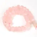 Gefacetteerde natuurlijke rozenkwarts kralen voor DIY sieraden in zachtroze tint. - Ongeveer 1 Strang / Natuurlijke Rozenkwarts Gefacetteerde Kralen Klein 9-11x13-15mm