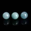 Premium natural ice blue water jadeite round beads for DIY jewelry making accessories - Round Bead (JDYGD131) / 6-7mm / Aqua Blue