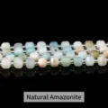 Perles en pierre naturelle d'amazonite en forme de cube facetté 6mm 8mm pour bijoux - 4-5mm environ 49 pièces / Amazonite Naturelle
