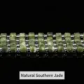 Perles cubes en jade naturel du sud pour la création de bijoux DIY en accessoires - 4-5mm environ 49 pièces / Jade du Sud Naturel