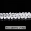 Perles en quartz blanc naturel à facettes en forme de sucre pour création bijoux DIY - 4-5mm environ 49 pièces / Cristal blanc naturel