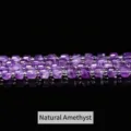 Perles cubes en améthyste violette naturelle de haute qualité pour la création de bijoux - 4-5mm environ 49 pièces / Améthyste Naturelle