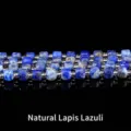Perles carrées en lapis-lazuli bleu profond naturel pour la création de bijoux DIY - 4-5mm environ 49 pièces / Lapis-Lazuli
