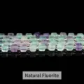 Perles de fluorite naturelle en forme de cubes de sucre pour la création de bijoux DIY - 4-5mm environ 49 pièces / Fluorite Naturelle