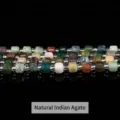 Perles cubes facettées en agate indienne naturelle 6-8mm pour la création de bijoux - 4-5mm environ 49 pièces / Agate indienne naturelle