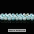Perles en amazonite naturelle, cubes facettés pour la création de bijoux artisanaux - 6-7mm environ 37 pièces / Amazonite naturelle