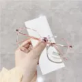 Premium pink transparent round frame anti-blue light blocking optical glasses for daily use - Blue Light Blocking Lens / Transparent Pink
