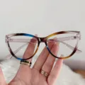 Retro cat-eye anti-blue light glasses with a unique multi-color gradient frame - Anti blue light / Tricolor Frame