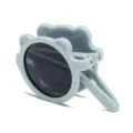 Gafas de sol plegables con forma de oso para niños en verde menta, protección UV - Lente gris / Marco Azul Gris (Oso Plegable-F2)