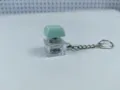 Transparent light-up mechanical keyboard switch keychain stress relief fidget toy pendant. - With Lights / 002