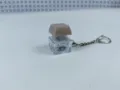 Transparent mechanical keyboard switch keychain detail, light-up stress relief fidget toy. - 010