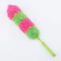 Colorful electrostatic feather duster for home cleaning, bendable dusting tool with soft fluffy head. - Green Controller