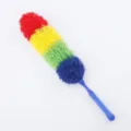 Colorful electrostatic dust duster with bendable design for efficient home cleaning and daily use. - Blue Handle