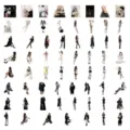 60 pegatinas de chicas con medias sexy para portátil y decoración DIY - Serie de Figuras Sexys / 60 Piezas/Paquete
