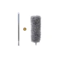 Spolverino telescopico in microfibra con asta prolungata per soffitti e pulizia casa - Set 1.4m (1 Testa) / Grigio
