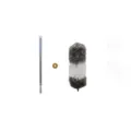 Variante di piumino telescopico in acciaio inox con testa soffice per la pulizia. - Set 1.4m (1 Testa) / Grigio e Bianco
