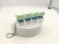 Mechanical keyboard switch fidget toy keychain 4 keys mint green clear tactile stress relief - 4-Key Luminous / Matcha Green