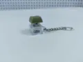 Mechanical keyboard switch fidget toy keychain with glowing LED light, portable item. - 019