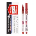 Red oil-based marker pen, 1.0mm fine point permanent marker, single piece stationery item - Red