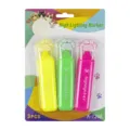 Cute cat paw highlighter set, 3pcs pastel highlighters for school and office use. - 3pcs / Yellow Green Pink Fluorescent