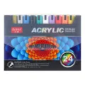 JUPAI 24 Colors Acrylic Paint Markers Set 4mm Tip Waterproof Art Markers for Rock Painting - 24 Colors