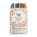 12er-Pack Metallic-Farbstifte mit wasserbasierter Tinte für DIY-Bastelarbeiten - 12 Farben (Harte Spitze)