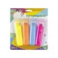 Cute cat paw highlighter set of 4 macaron colors creative cute eye-protection marker pens - 4Pcs Set / Yellow Orange Blue Pink Fluorescent