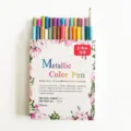 30er Set lebendige Metallic-Farbstifte für DIY-Kunst und kreatives Scrapbooking - 30 Farben (Harte Spitze)