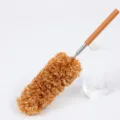 Brown Microfiber Telescopic Duster Extendable Dusting Brush for Household Cleaning Tool - Dark Coffee and White