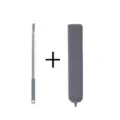 Plumero extensible con cabezal de microfibra y mango ajustable para la limpieza profunda del hogar. - Cepillo de Limpieza de Espacios / 2,5 metros / Gris