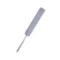 Plumero plano de microfibra extensible con mango telescópico para la limpieza del hogar. - Cepillo de Limpieza de Espacios / 1.4m / Gris