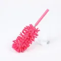 Plumero telescópico de chenilla rosa de microfibra para limpieza de hogar y oficina - Rosa rojo