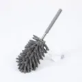 Plumero telescópico de chenilla gris para limpieza de hogar y oficina con varilla inox - Gris
