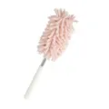 Plumero de chenilla rosa retráctil para limpieza de hogar y oficina mango blanco - Rosa Nórdico