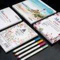 Metallic acrylic paint markers with flexible brush tips for art and journaling set - 12-Color Hard Tip Metallic Markers