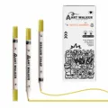 Acryl verf marker pennen voor kinderen school kunst tekening, waterdicht en snel droog. - Enkel Stuk / Goud