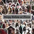 60 piezas pegatinas Sleepy Hollow estilo pintura al óleo vintage gótico - Estilo Sleepy Hollow / 60 Piezas/Paquete
