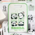Cute panda vertical accordion folder for organizing school test papers and documents - Happy Panda (2936) / Multi-Layer Storage Style