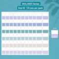 Note adesive indice colore Morandi, etichette segnapagina colorate per ufficio scuola, 120 pz - Taglia Media 120 Pezzi/Pacco / colori Morandi