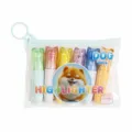 Mini Kristall Hundepeitsche Textmarker Set, 6 Stk. Süße Cartoon Studenten DIY Markierungsstifte neu - Hund Textmarker Set / 6-teiliges Set